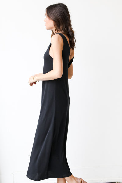 Maxi Dress in black side view