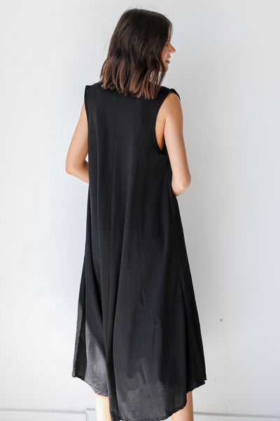 Maxi Dress in black back view