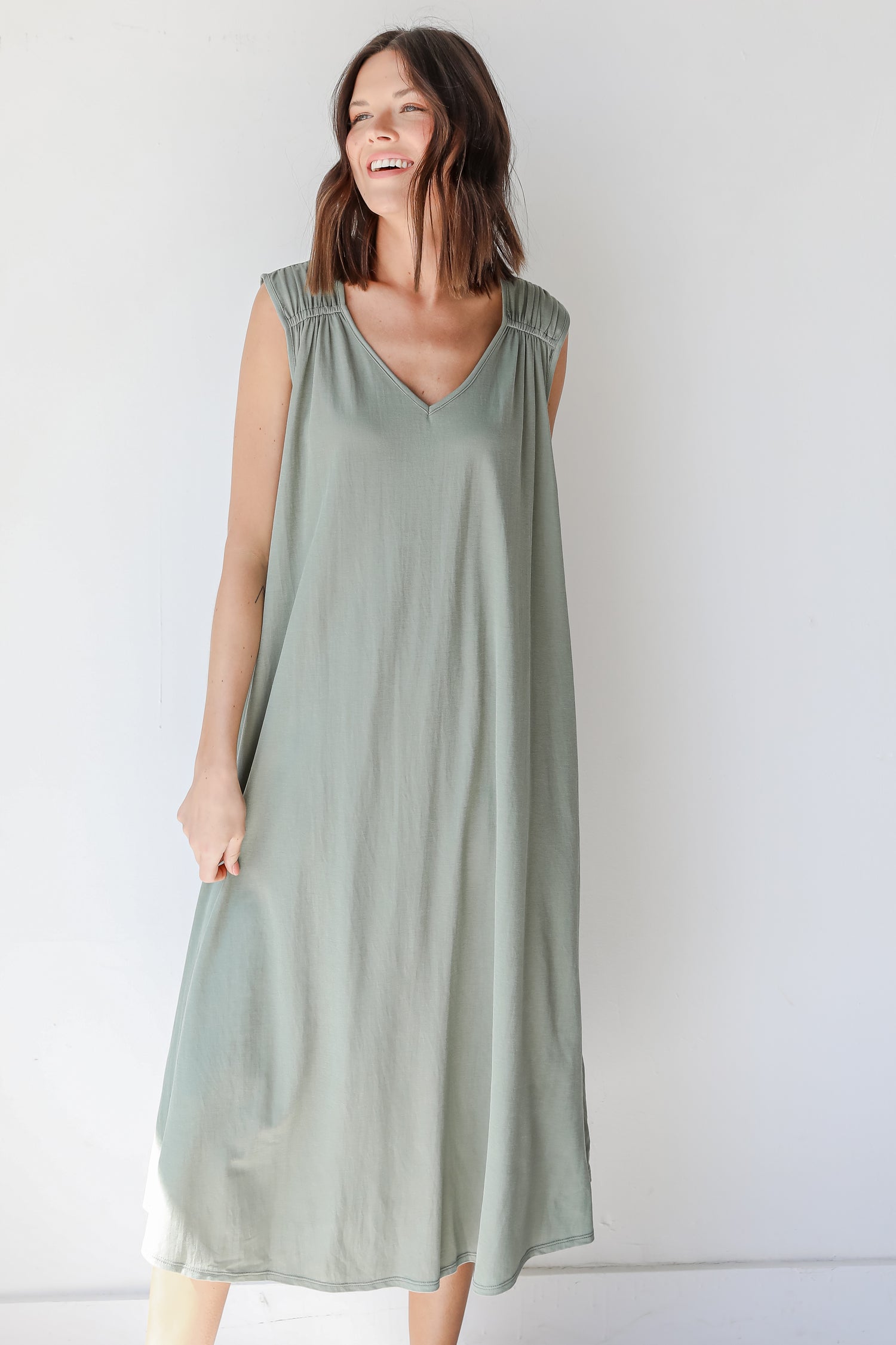 Maxi Dress in sage