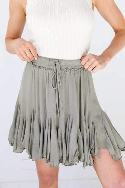 olive Mini Skirt