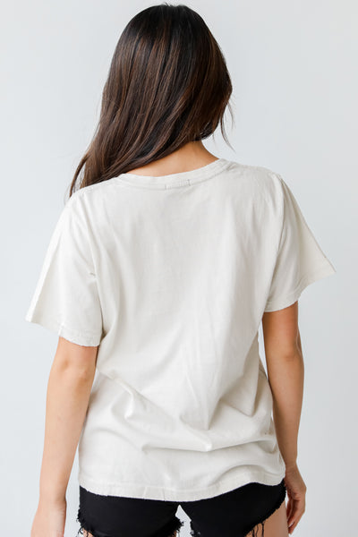 Nashville Vintage Graphic Tee in natural back view