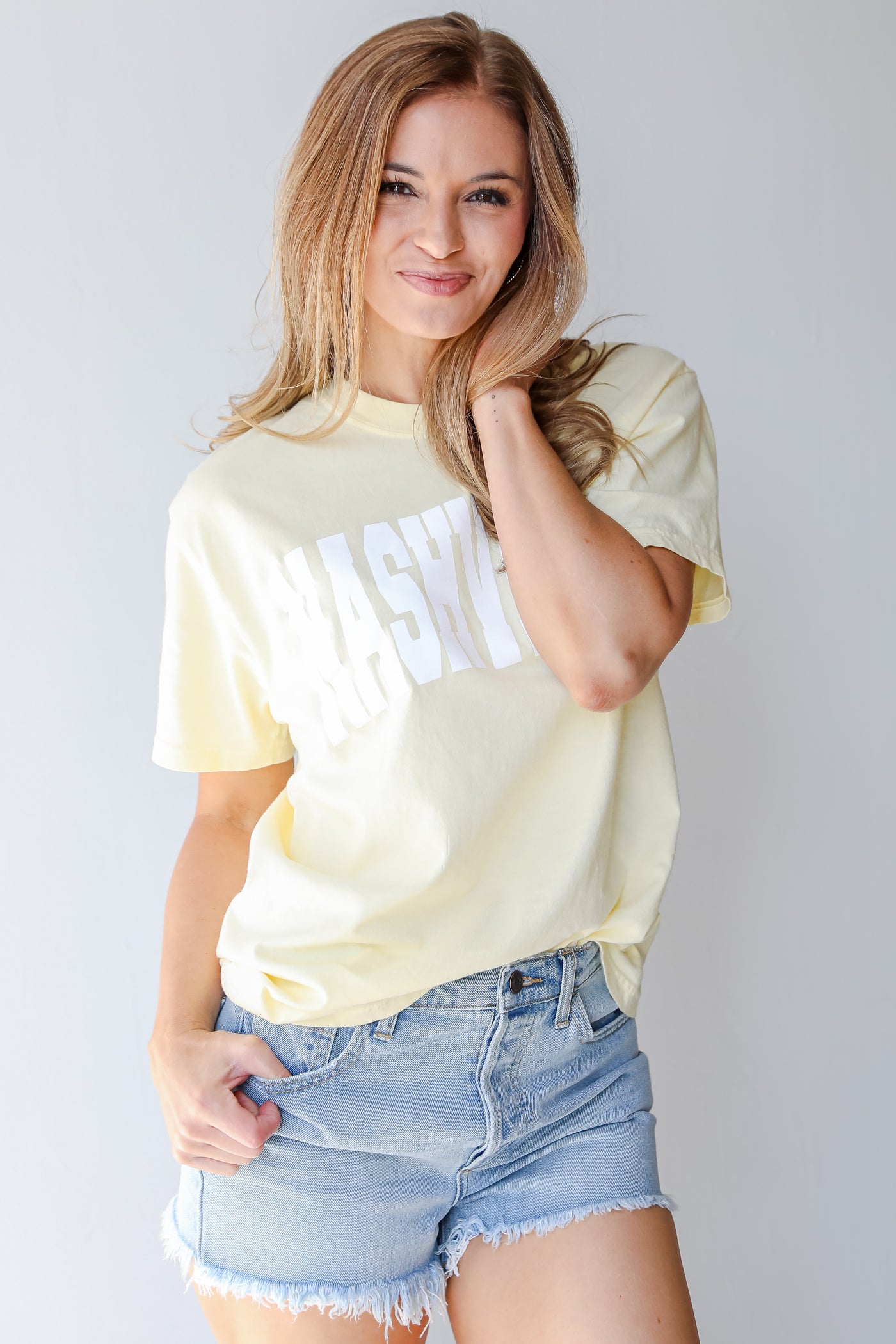 Yellow Nashville Tee front view