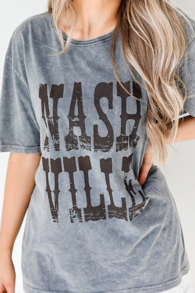 Nashville Acid Washed Graphic Tee from dress up