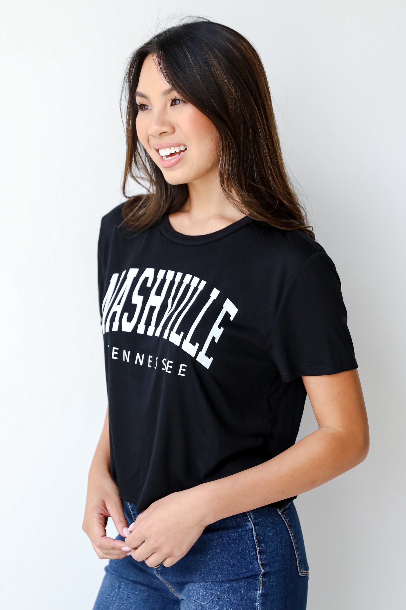 Nashville Tennessee Cropped Tee side view