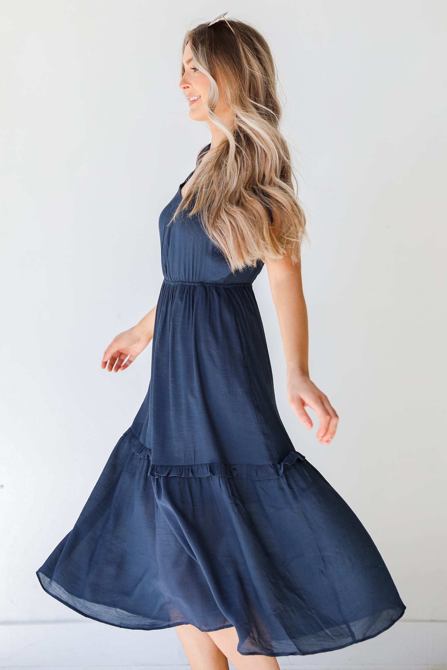 Midi Dress side view on model