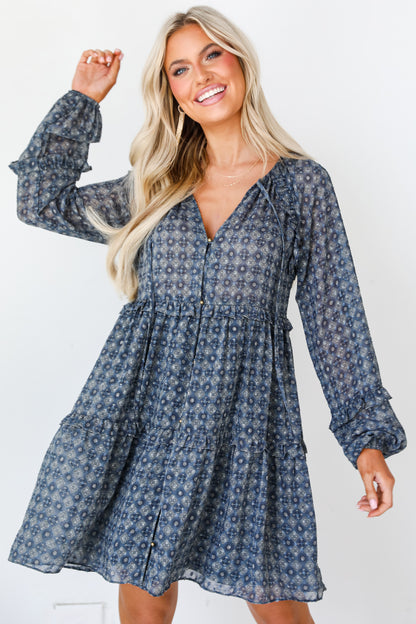 Tiered Mini Dress front view