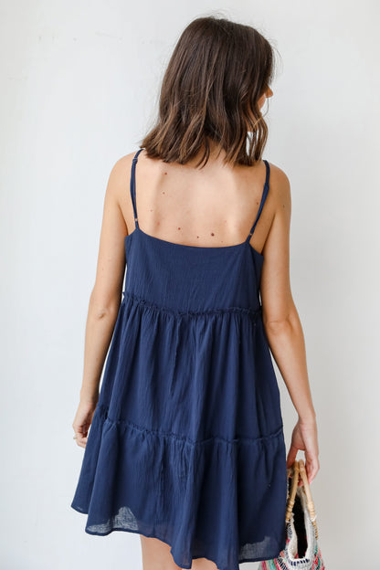 Tiered Mini Dress back view