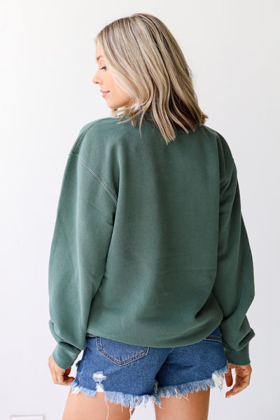 Green North Hall Pullover back view