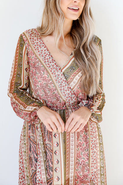 boho Maxi Dress close up