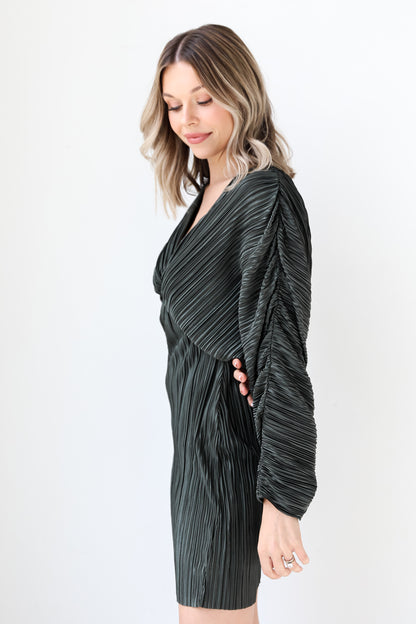 Pleated Mini Dress side view