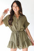 olive green romper