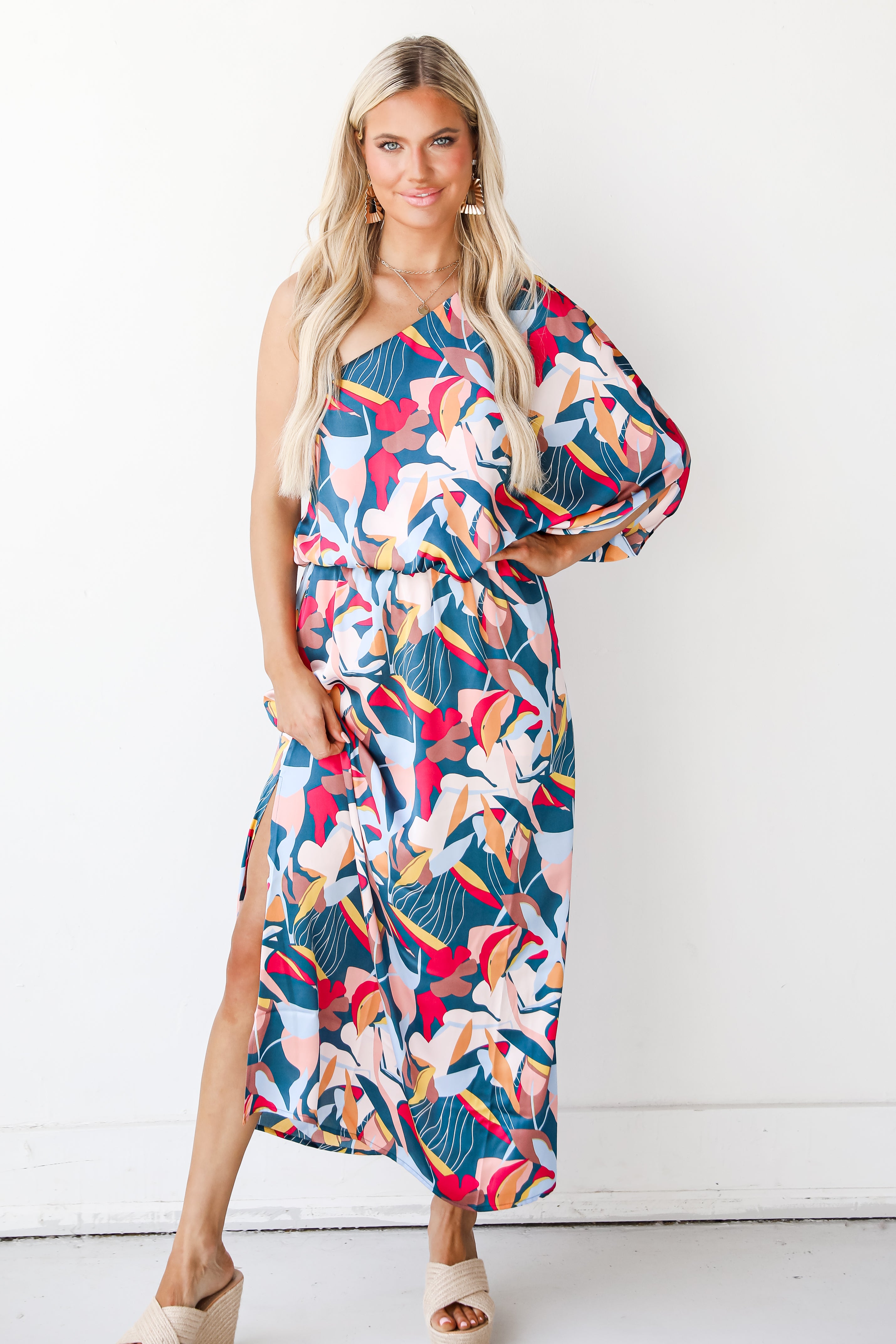 One-Shoulder Maxi Dress