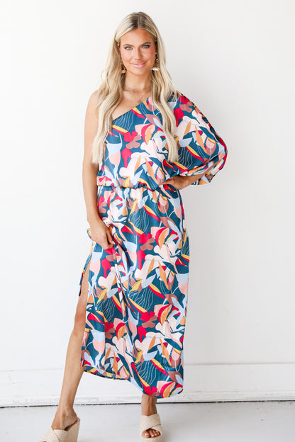 One-Shoulder Maxi Dress