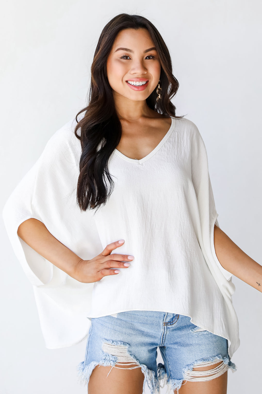 Oversized Blouse in white