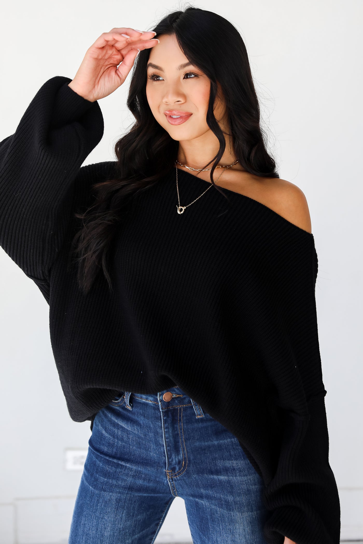 black Oversized Sweater