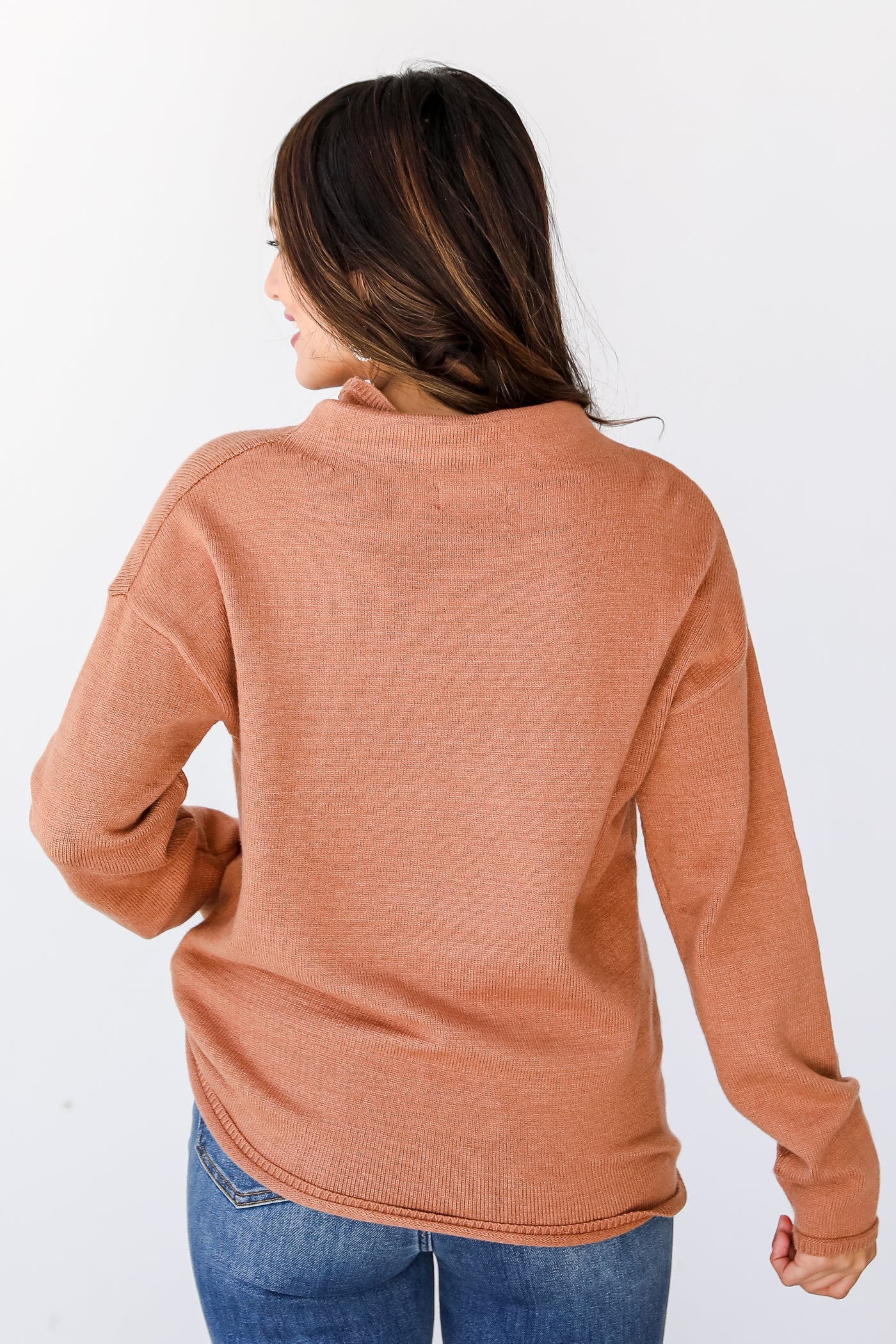 camel Sweater back view