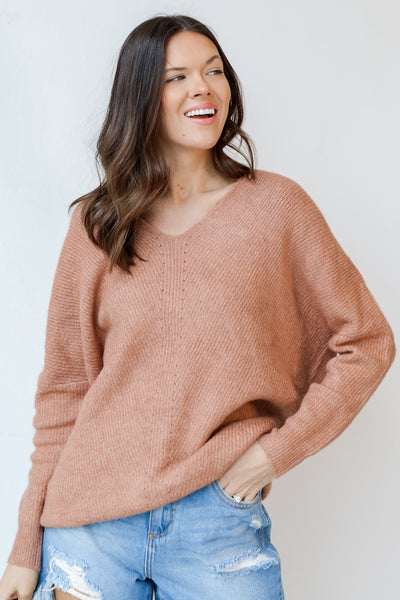 Sweater in taupe