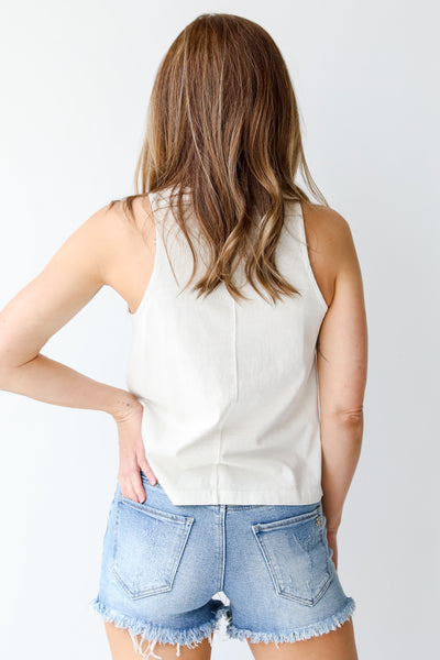 Tank in ivory back view