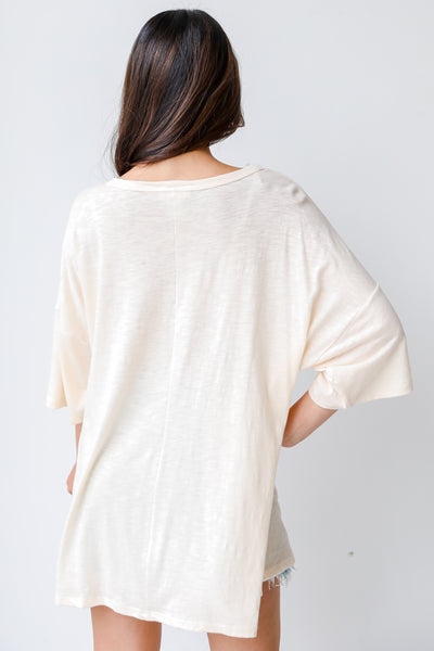 Basic Tee in natural back view