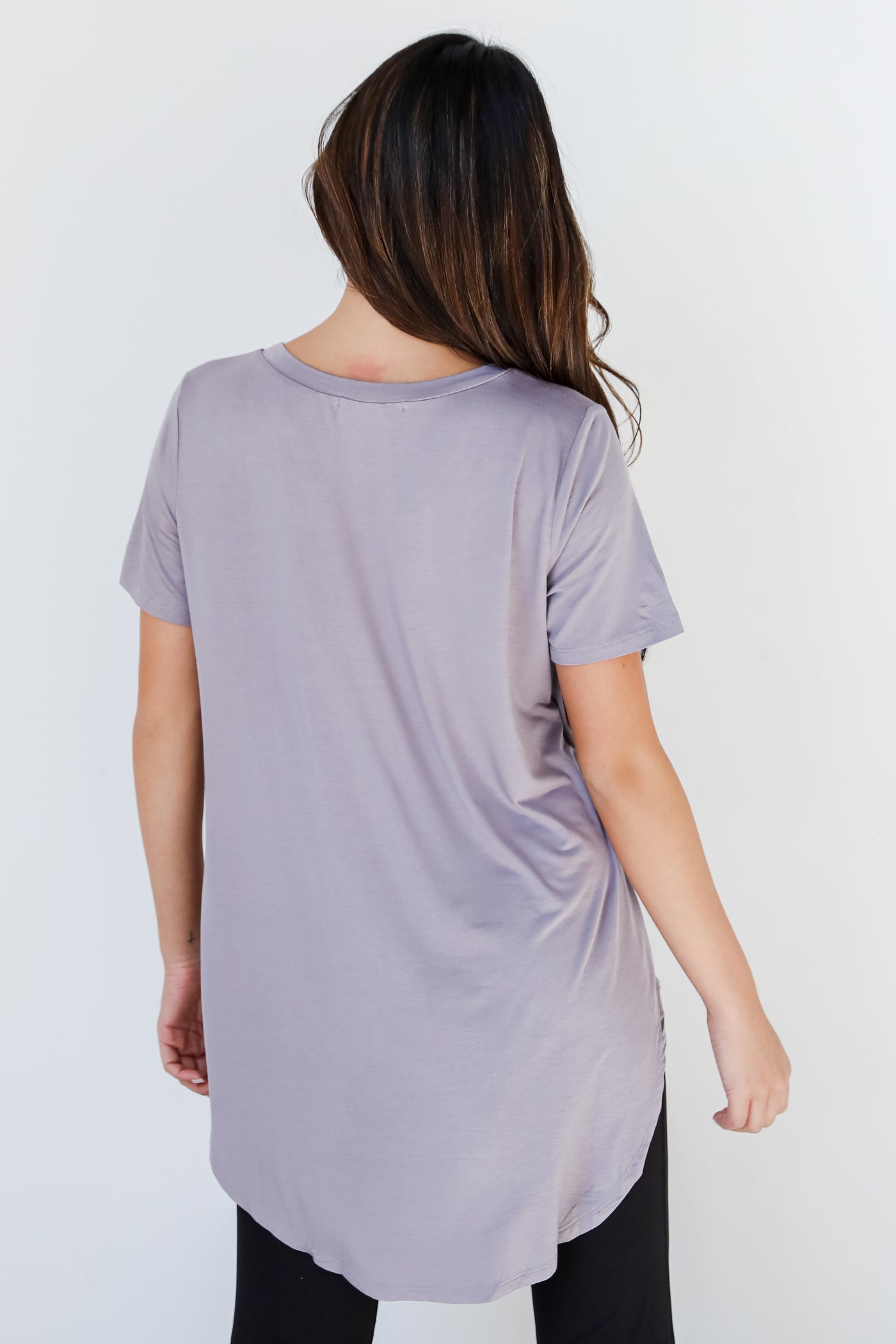 grey Everyday Tee back view