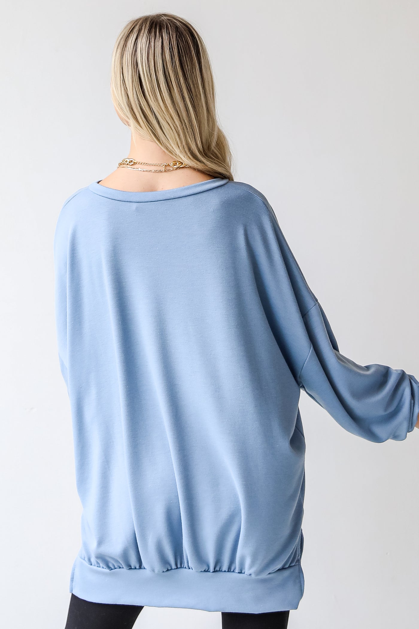 Oversized Pullover back view