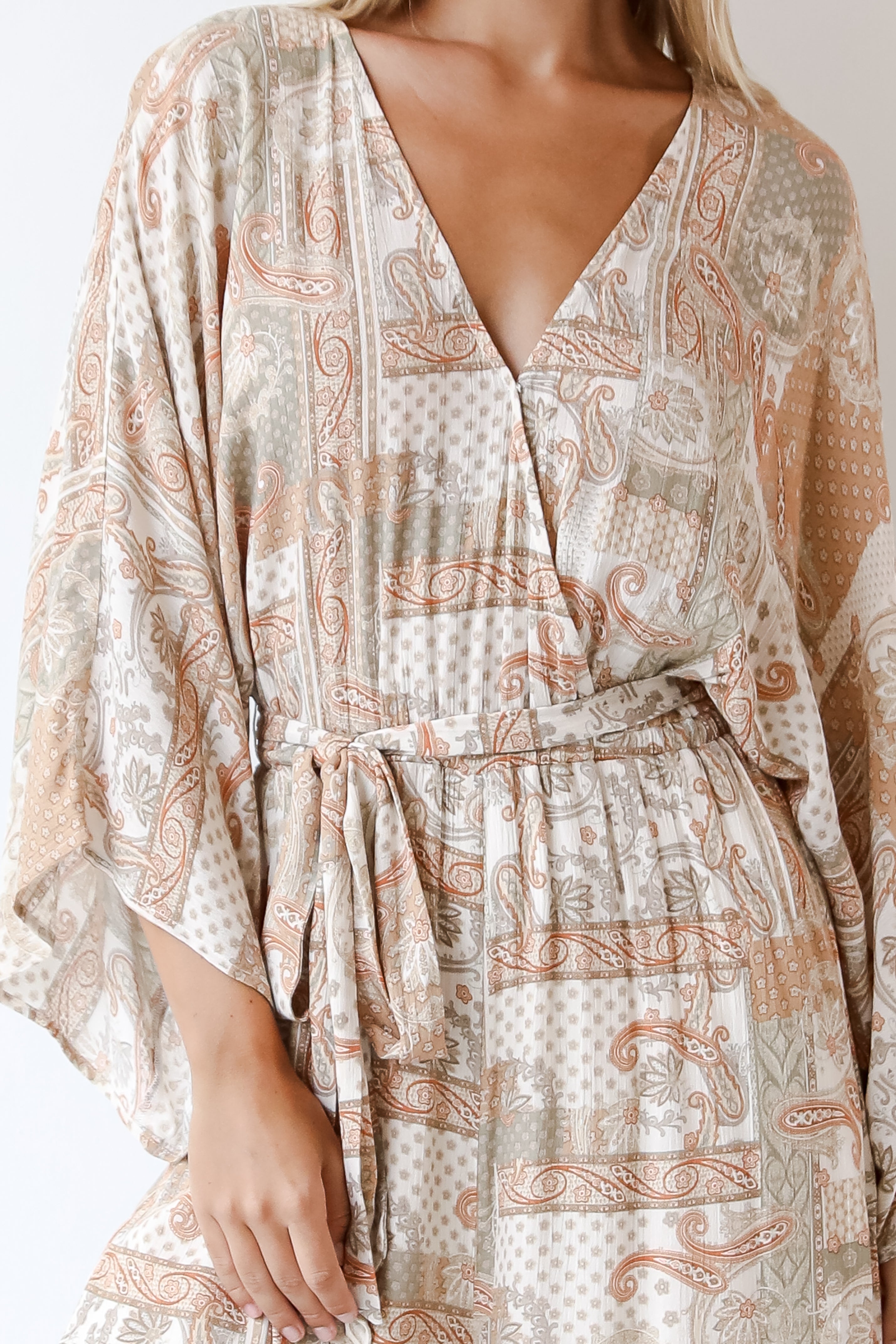 Paisley Jumpsuit close up view