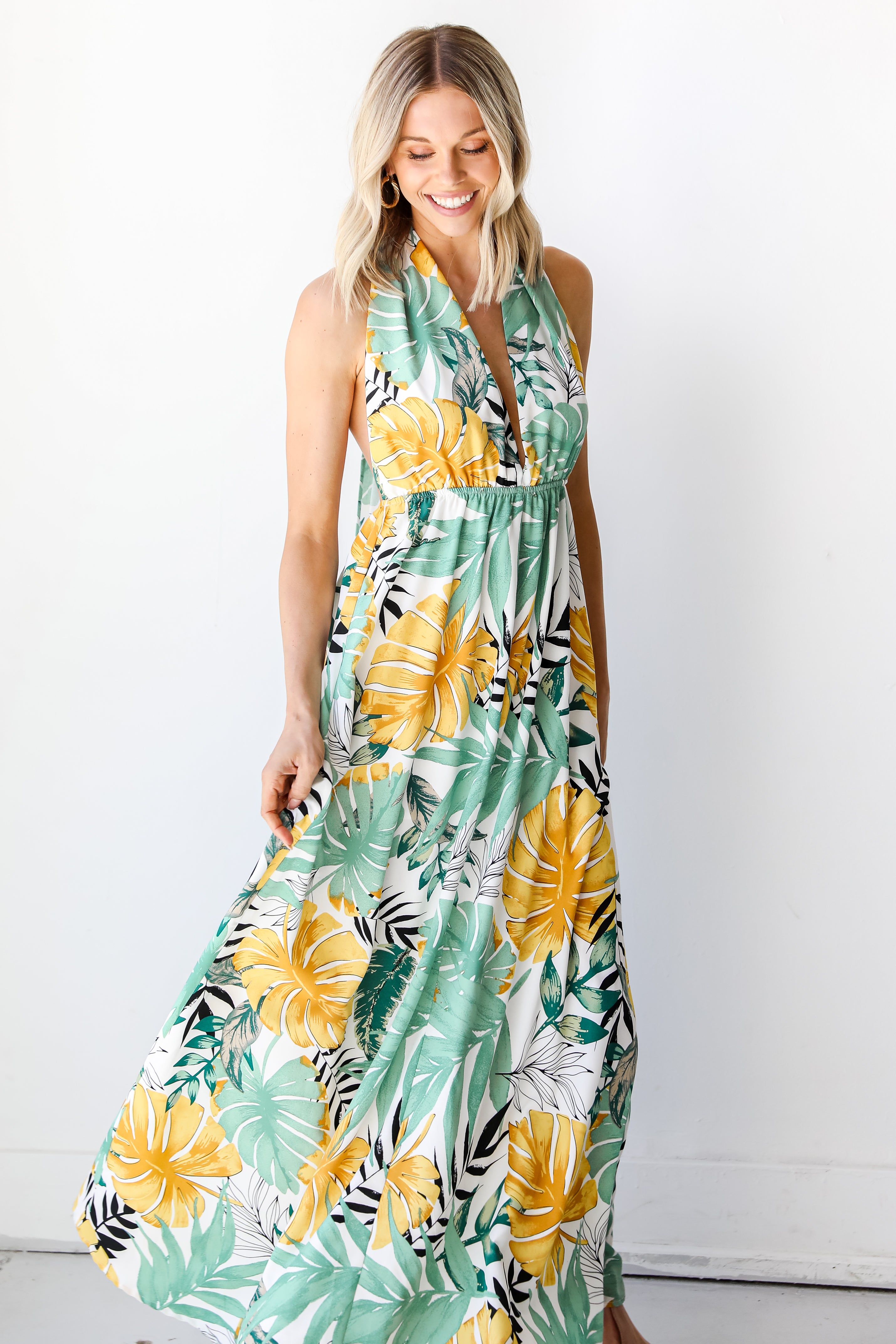 Maxi Dress on model