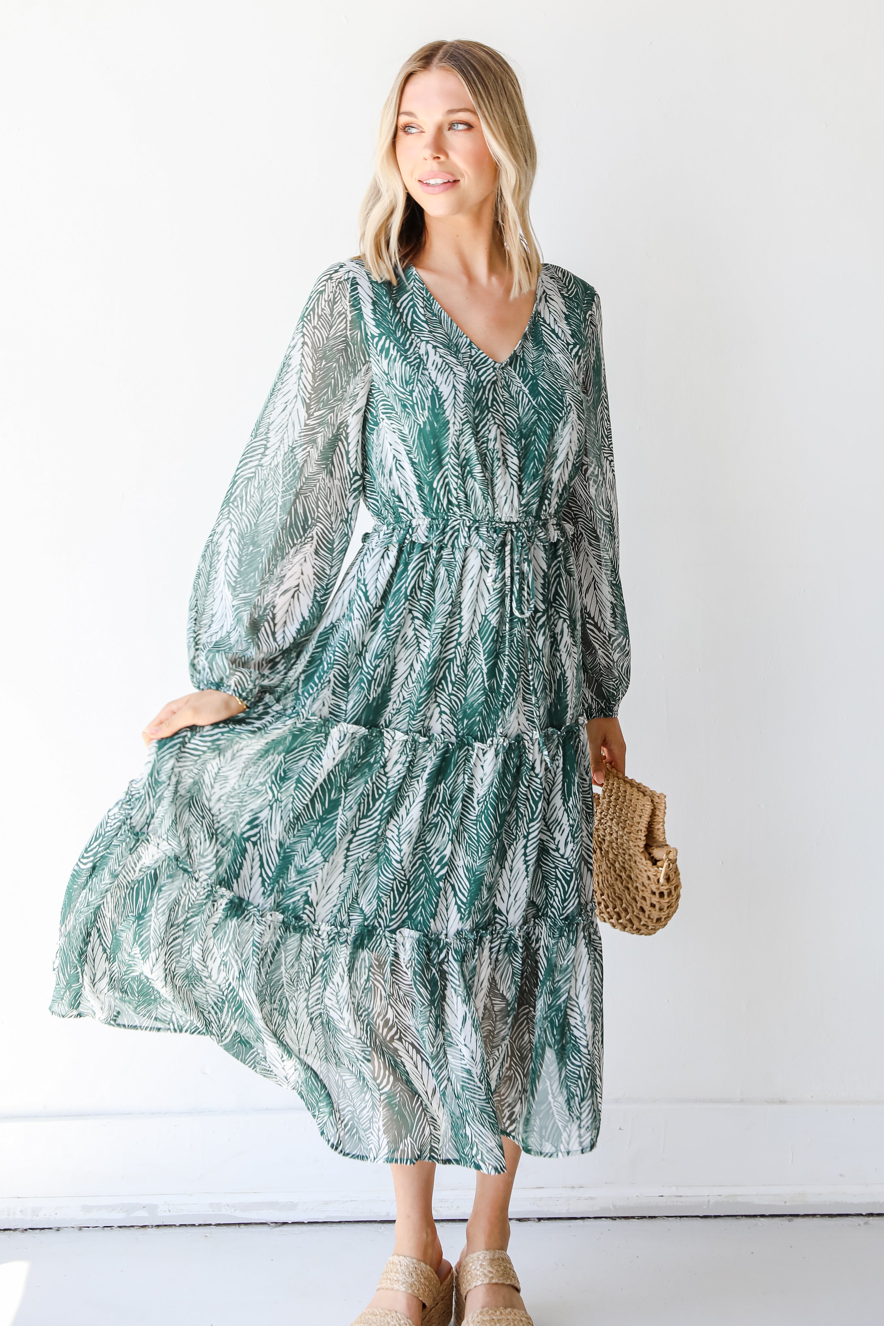 FINAL SALE - Find Me In The Tropics Midi Dress