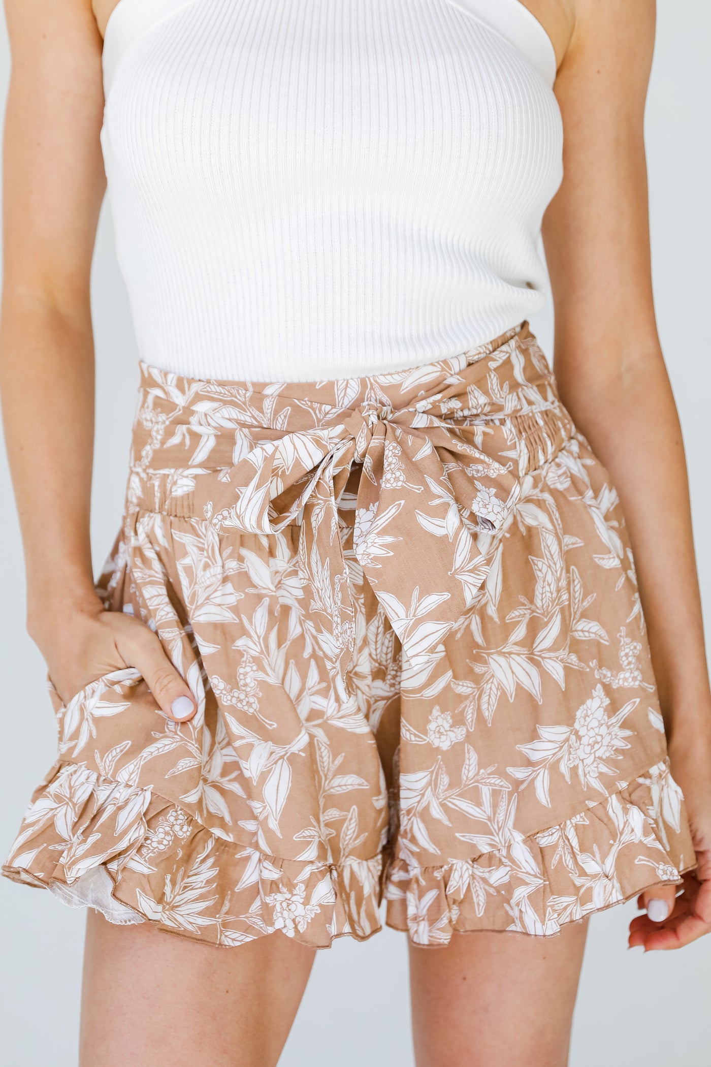 Tropical Ruffle Shorts