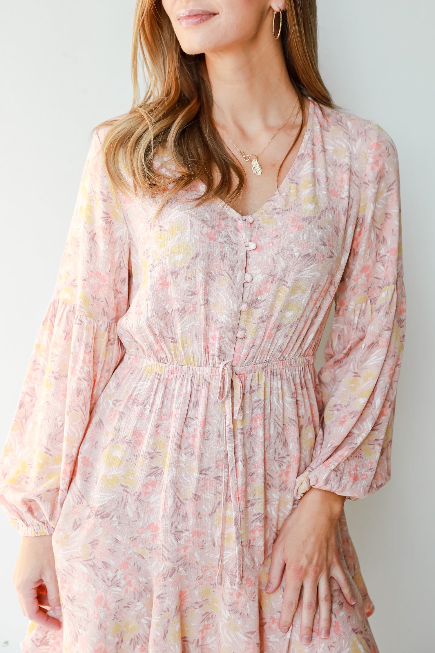 Floral Mini Dress close up