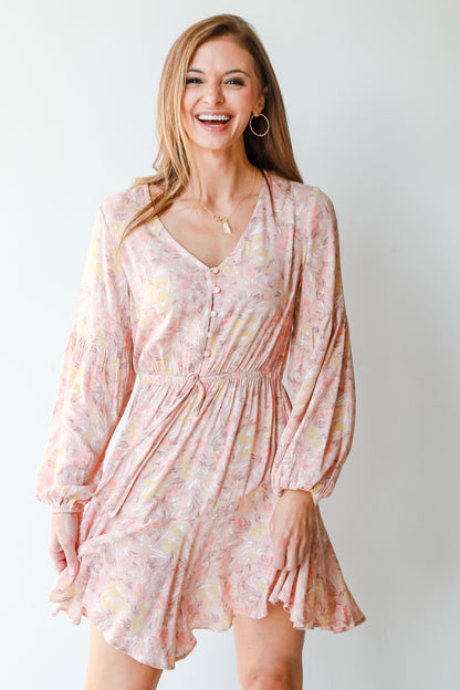 Floral Mini Dress front view