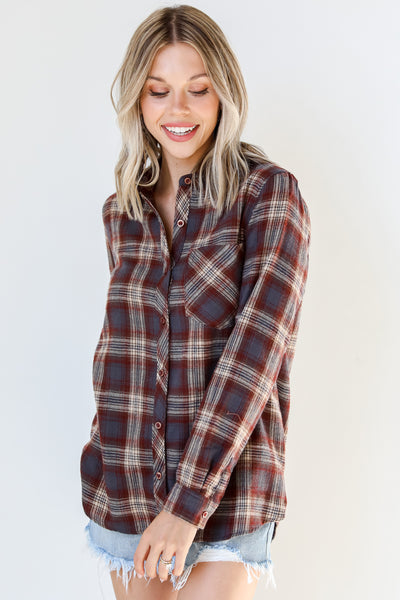 Plaid Flannel front view