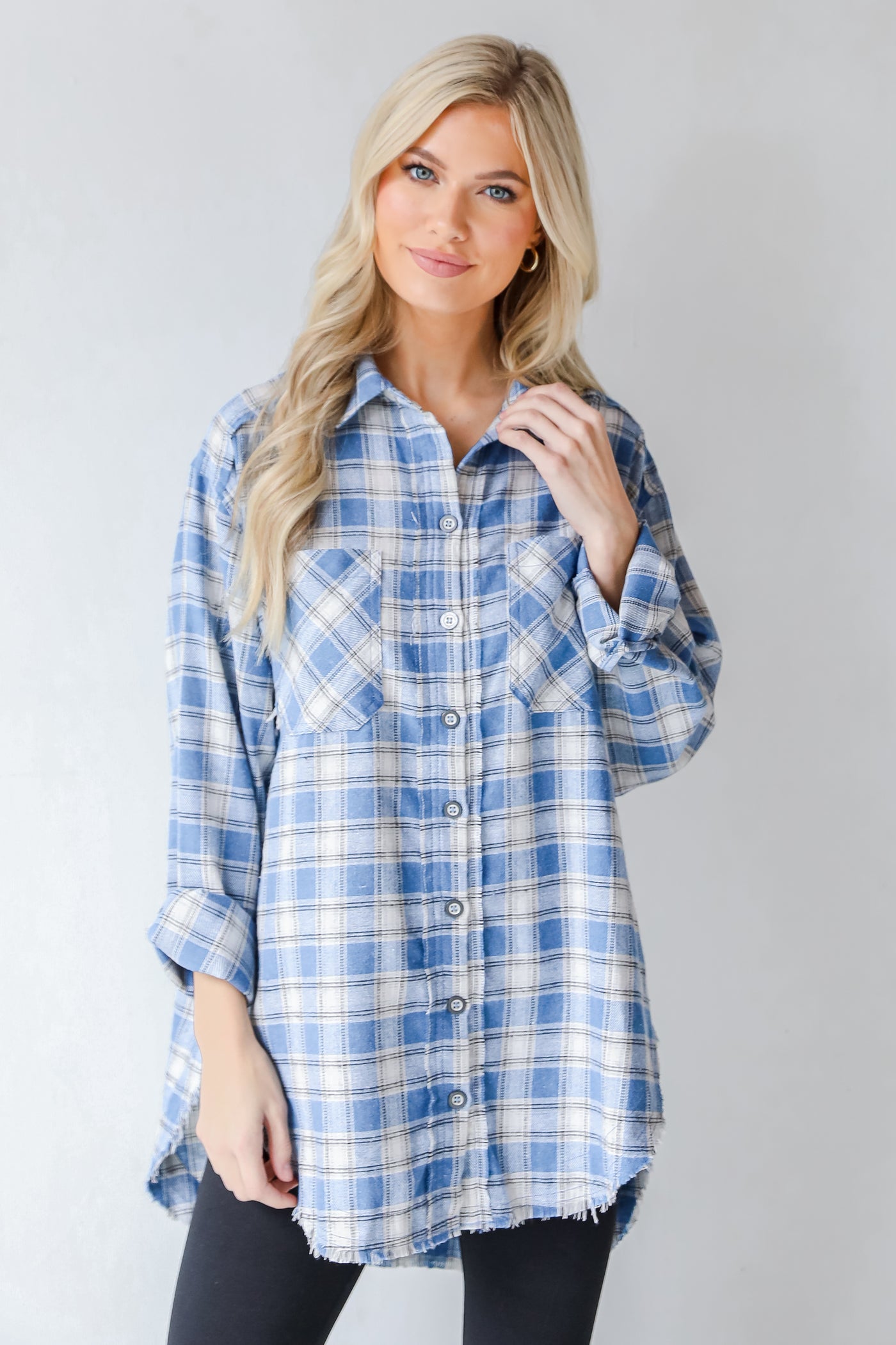Flannel in blue