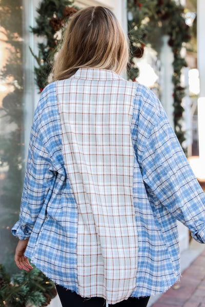 Patchwork Flannel back view