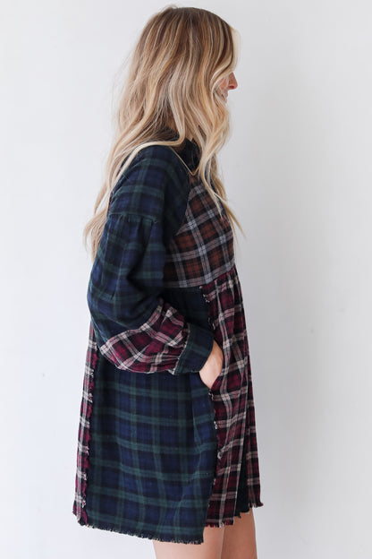 Plaid Mini Dress side view
