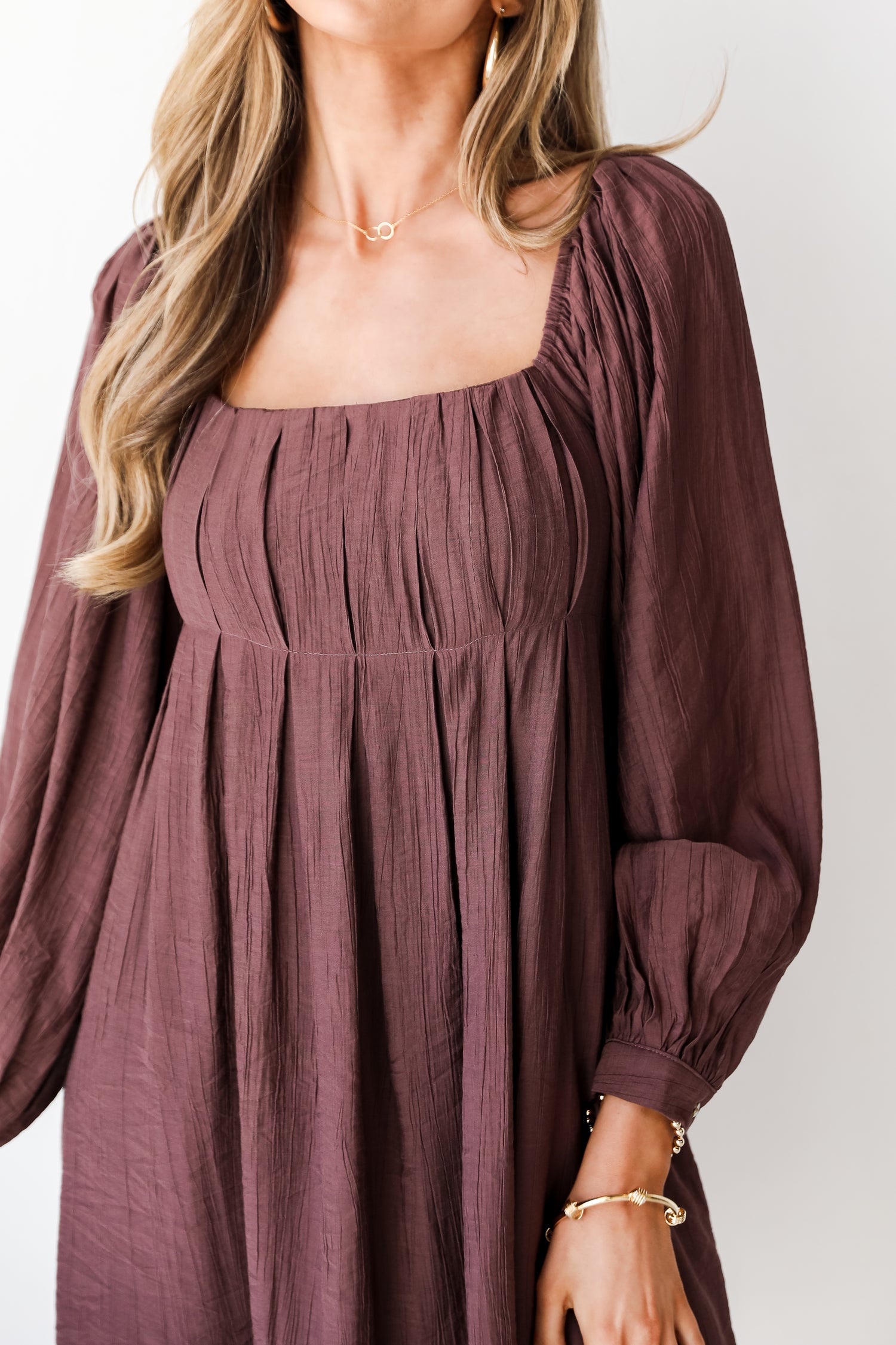 Babydoll Mini Dress close up