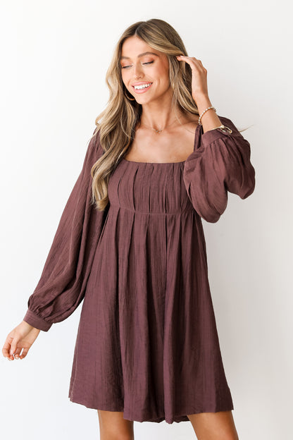 Babydoll Mini Dress on model