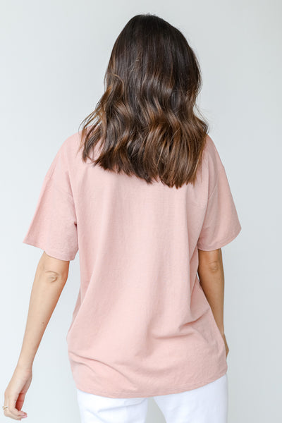 Tee in blush back view