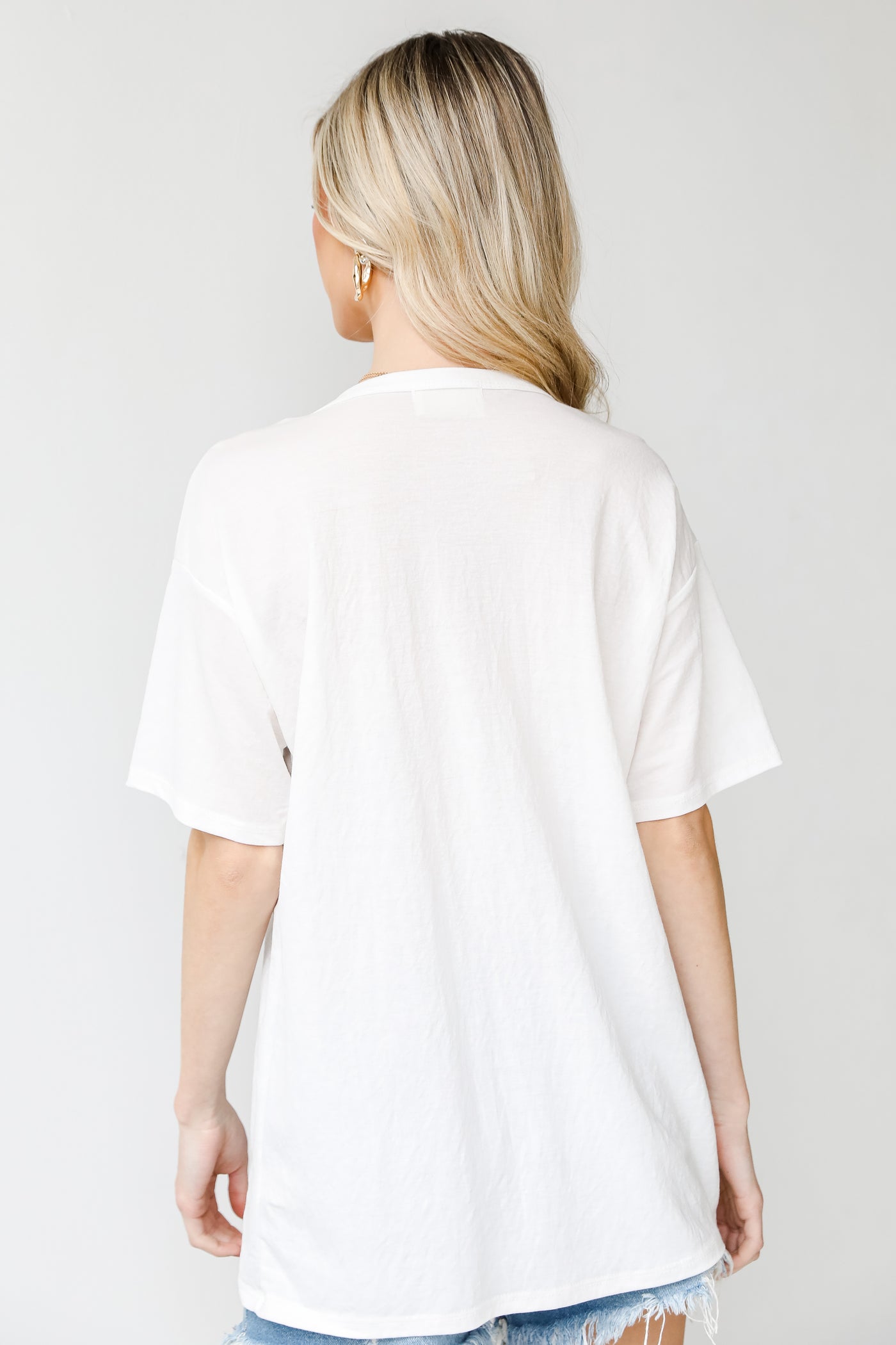 Tee in ivory back view