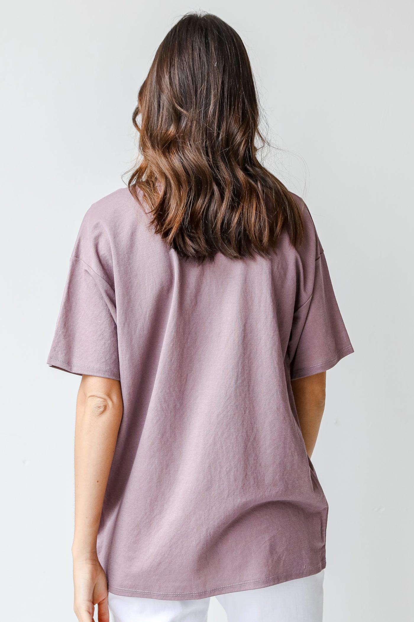 Tee in lavender back view