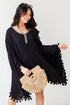 black Pom Pom Coverup