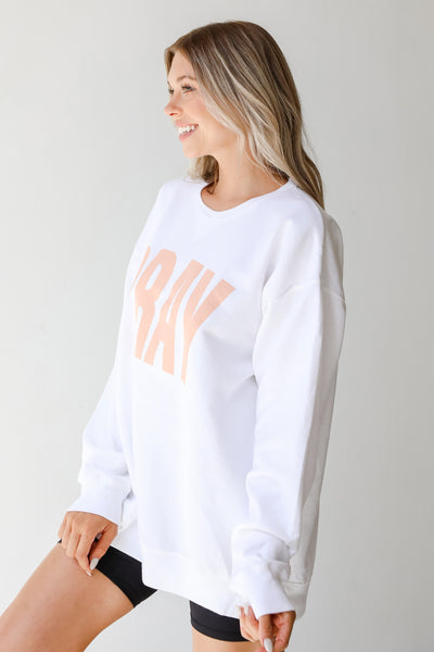Oversized Pray Pullover side view