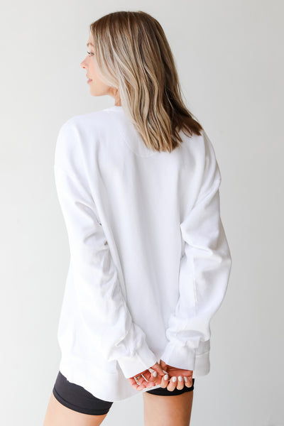 Oversized Pray Pullover back view
