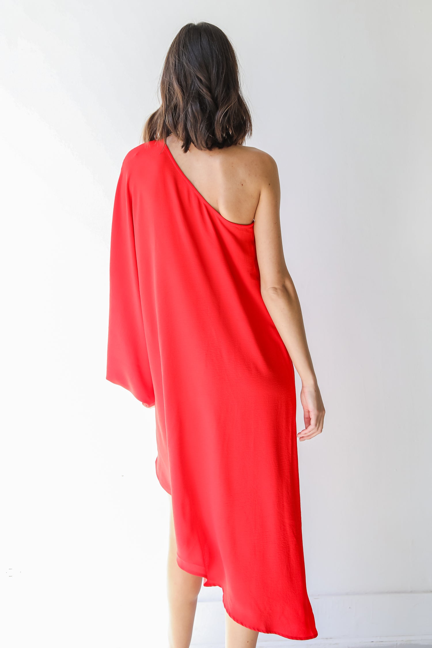 Asymmetrical Maxi Dress back view