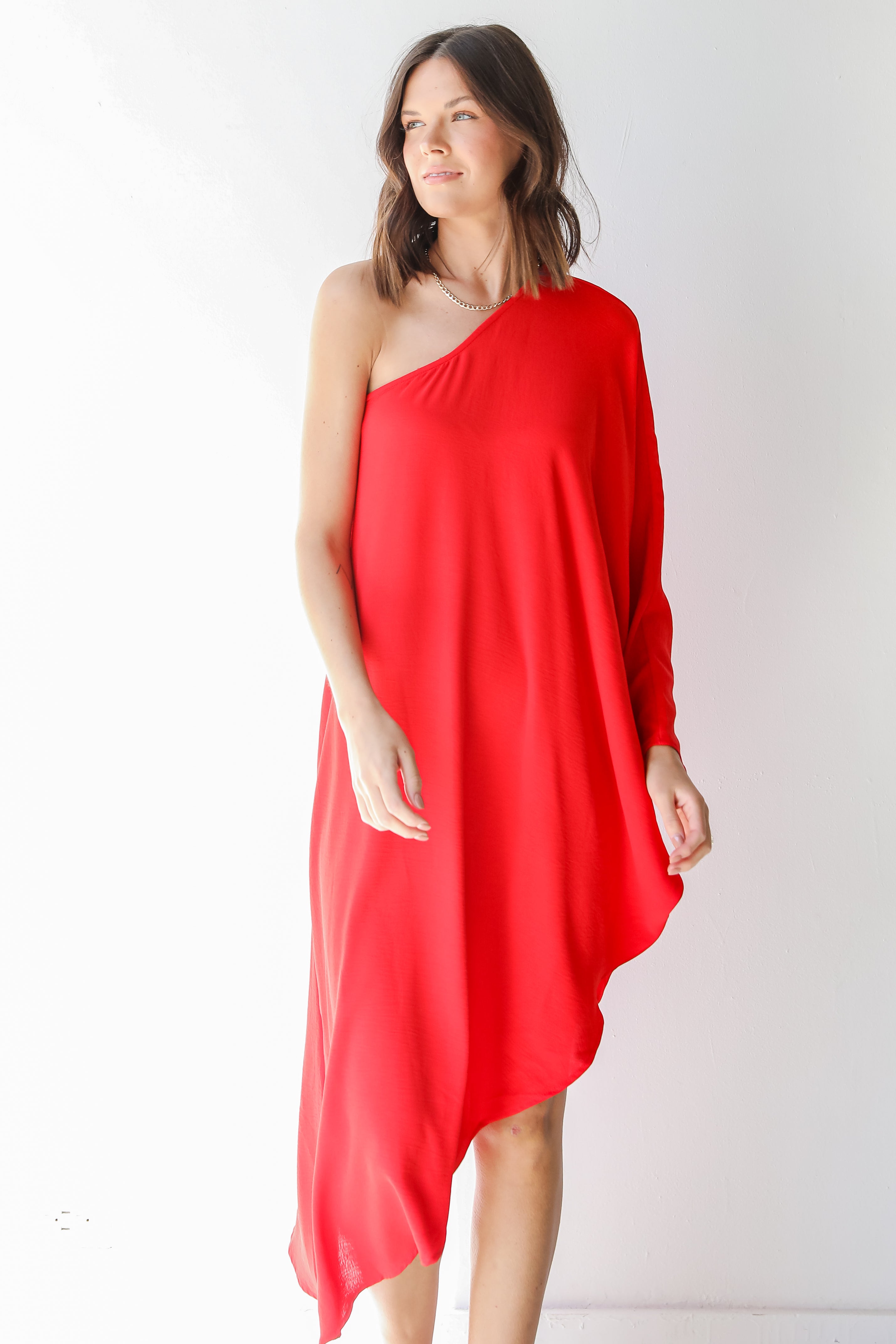 Asymmetrical Maxi Dress front view