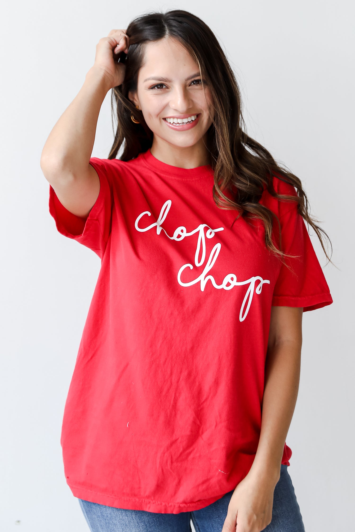 red dress coupons Red Chop Chop Graphic Tee | DU Exclusives