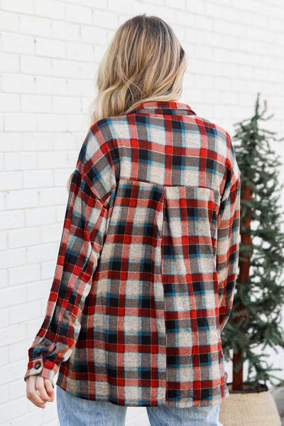 red Plaid Flannel back view