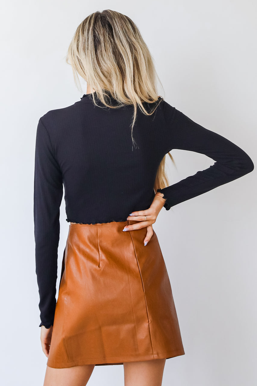 All About Basics Mock Neck Crop Top