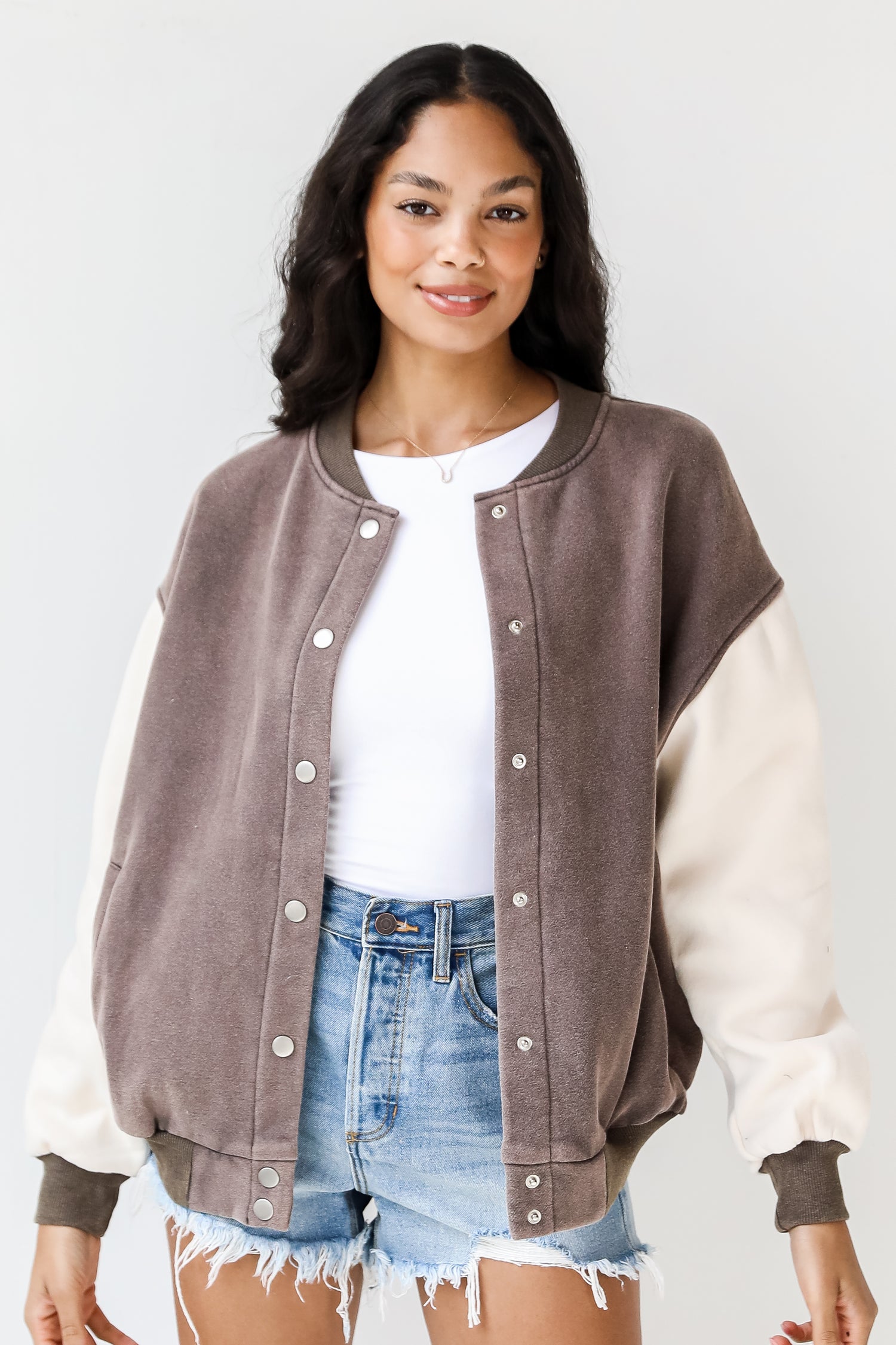 Rock Fleece Bomber Jacket front view