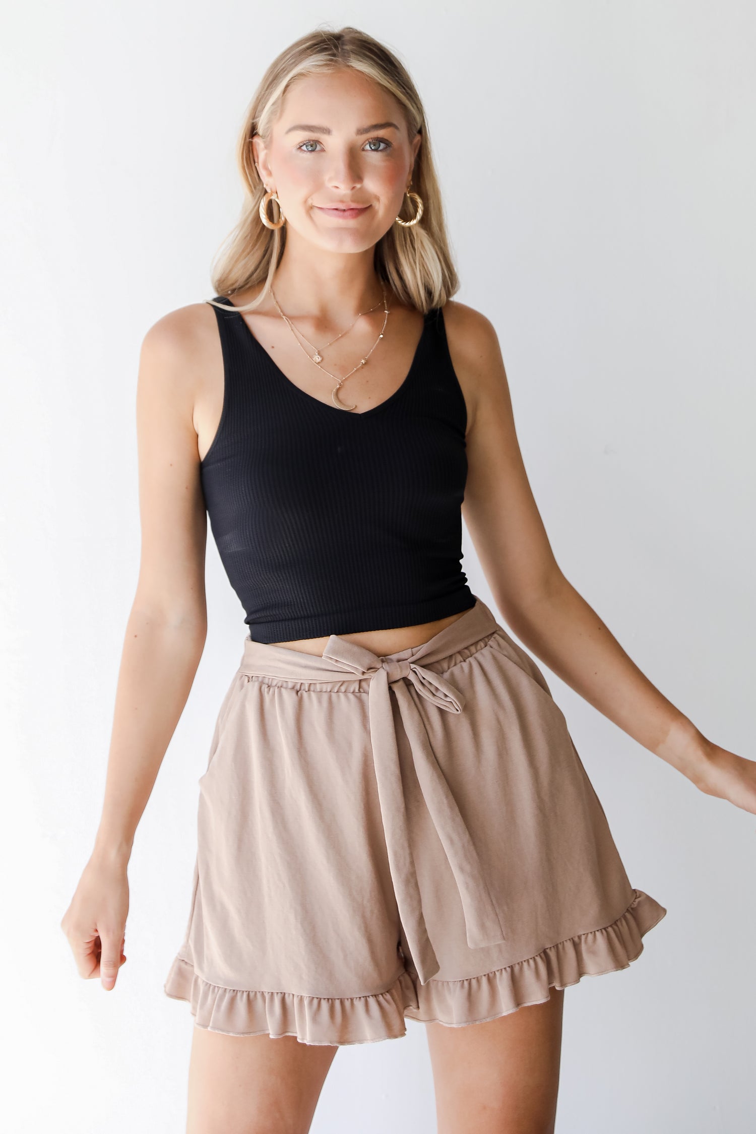 Shorts in mocha